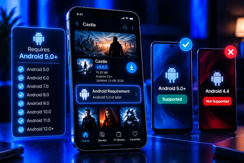 Check Android version requirements before installing the Castle APK on your device