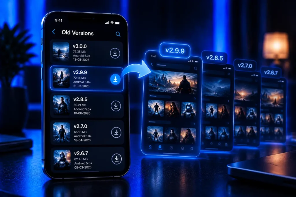 Install an older Castle version to continue using a familiar layout and app experience