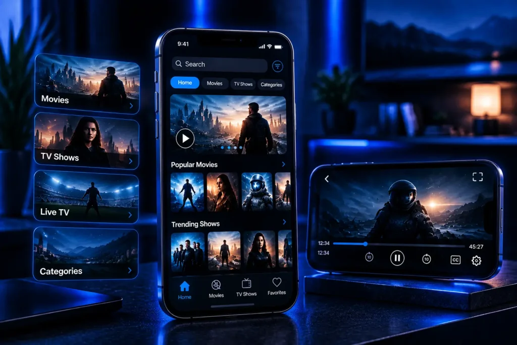 Browse and watch Castle content directly on an iPhone with a convenient mobile viewing experience