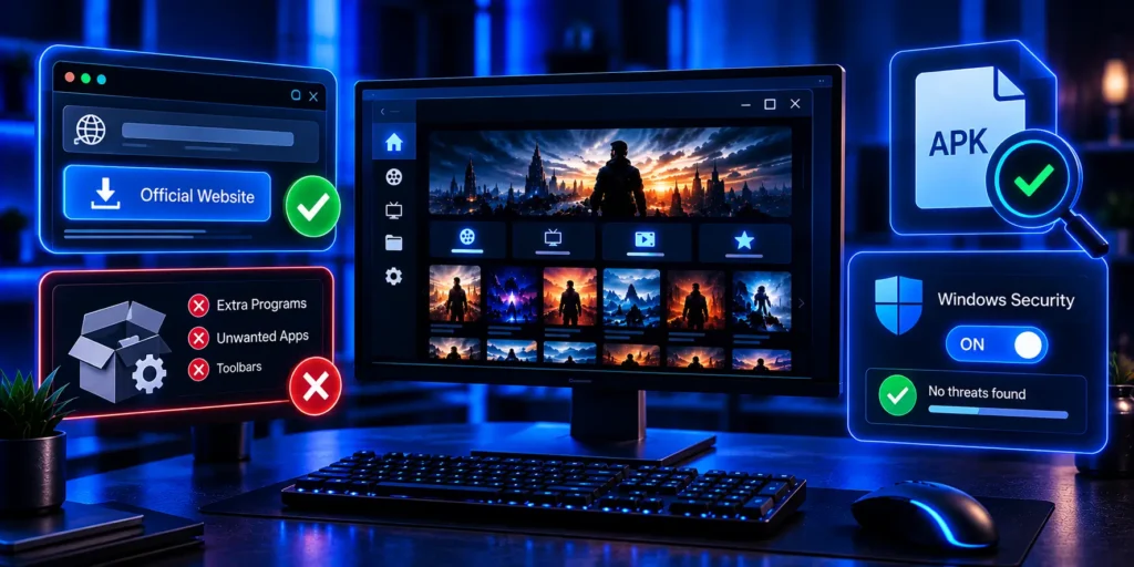 Check the Castle APK and Android emulator files on PC while keeping Windows security enabled