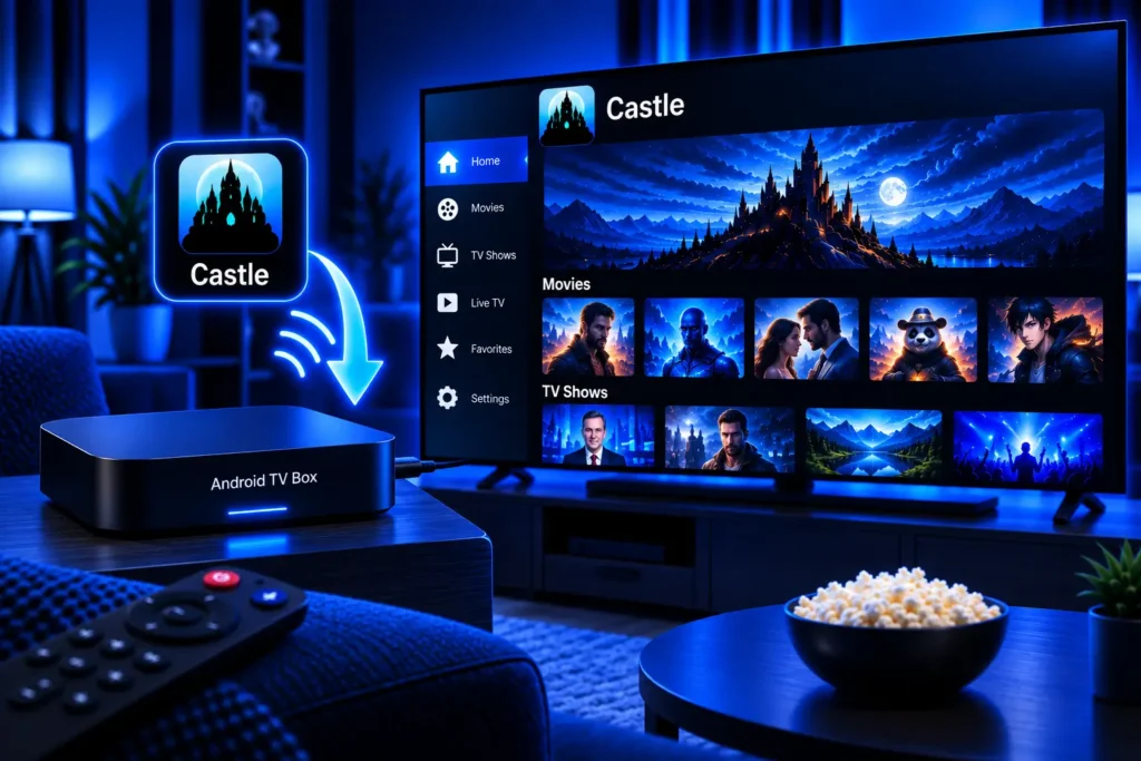 Use an Android TV box to run Castle on a television that cannot install Android apps directly